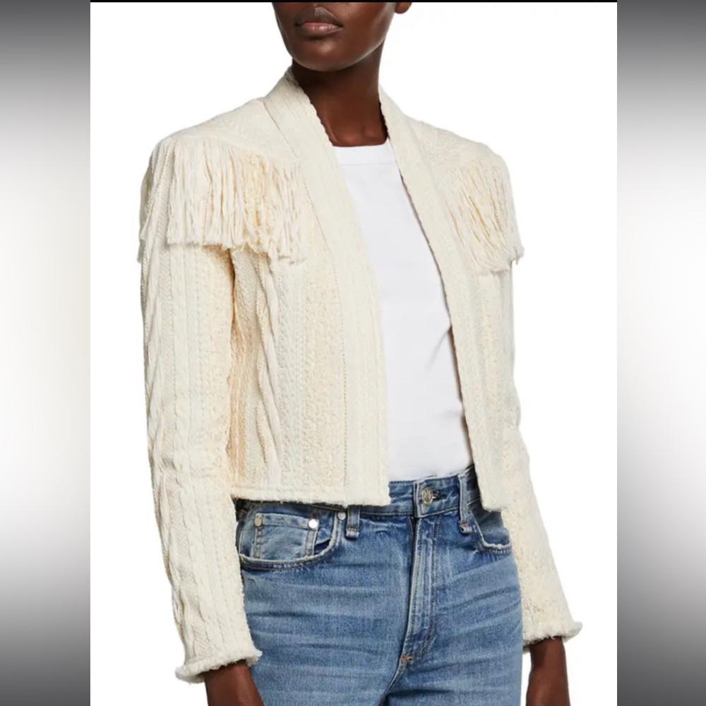 IRO teva fringed boucle jacket - Picture 4 of 7